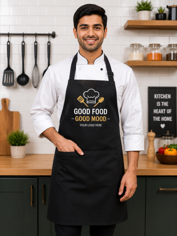 Custom Kitchen Apron with Logo Printing